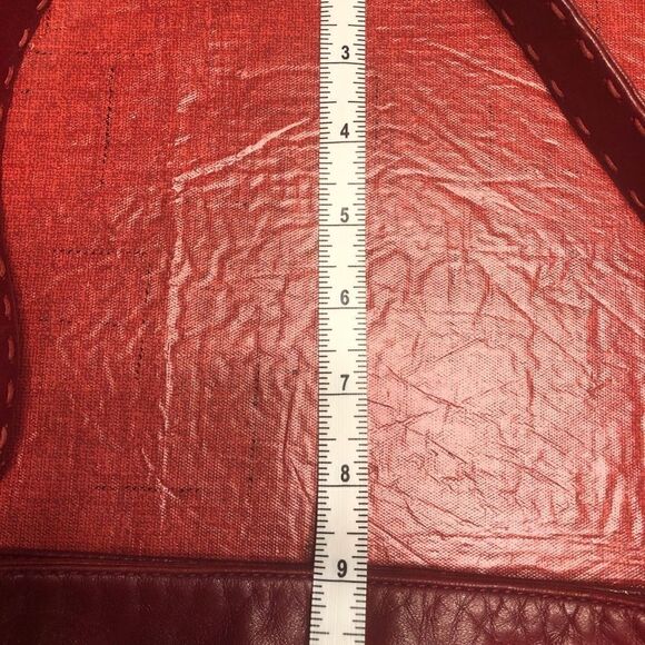 Paola Masi Made in Italy Red Leather Handbag - Picture 11 of 11